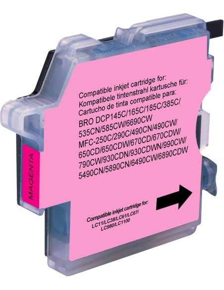Cartouche compatible Brother - Magenta -lc980/1100m - New discount.com