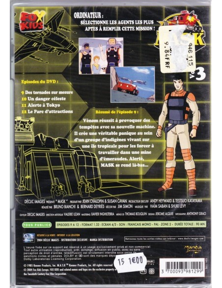  DVD neuf Manga Dessin Animé - Mask n° 3 