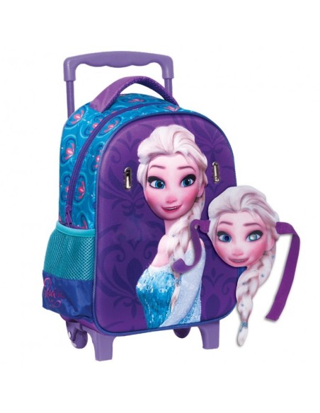 Sac à dos trolley La Reine des Neiges + masque intégré