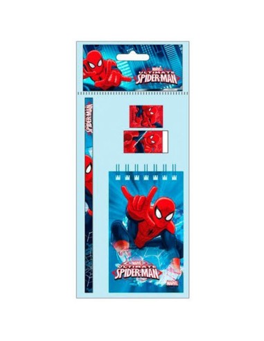 Set  papeterie 4 pièces Spiderman