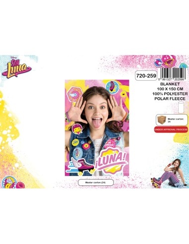 Plaid polaire Soy Luna Disney