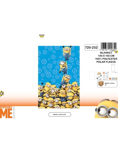 Plaid polaire Minions - 720-232