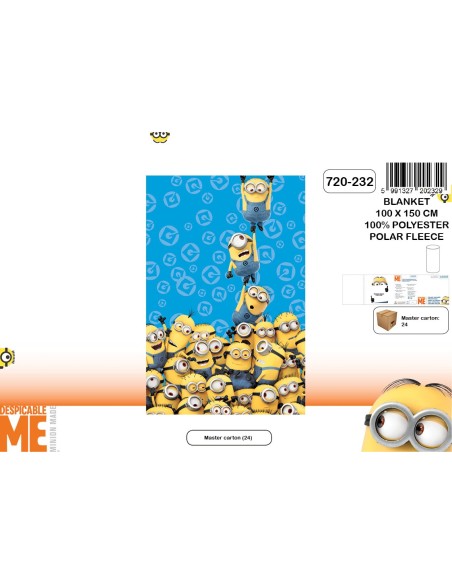 Plaid polaire Minions - 720-232