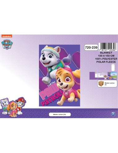 Plaid polaire Paw Patrol - 720-239