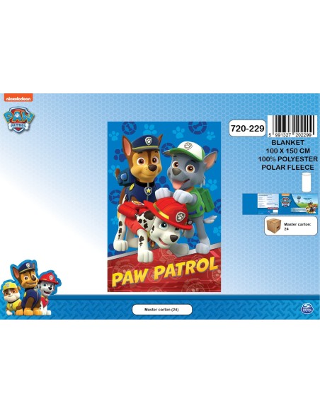 Plaid polaire Paw Patrol - 720-229