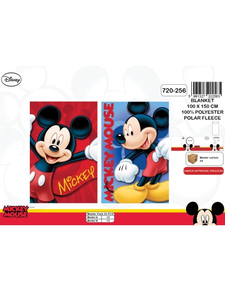 Plaid polaire Mickey Disney - 720-256