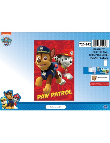 Plaid polaire Paw Patrol - 720-242