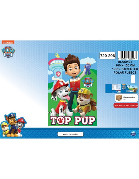 Plaid polaire Paw Patrol - 720-206