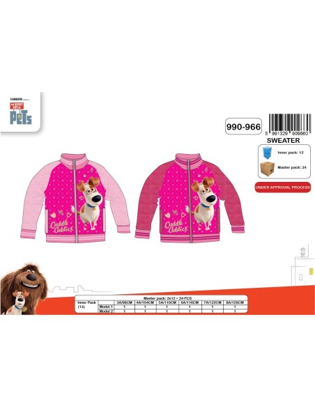 Sweat Secret Life Of Pets  - Pour Filles