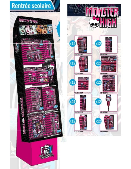 mostra 132 pezzi gerni rentree scool Monster High - New discount.com
