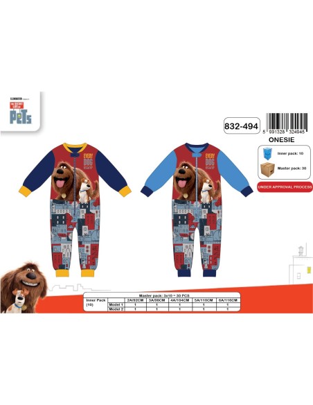 Pyjama Polaire Onesie Comme des betes