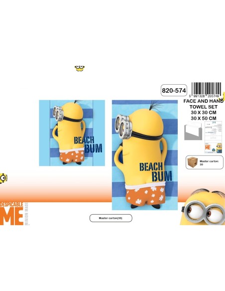 Set de 2 serviettes Minions