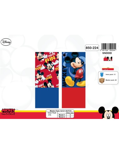 Cache neck Mickey Disney - 850-224