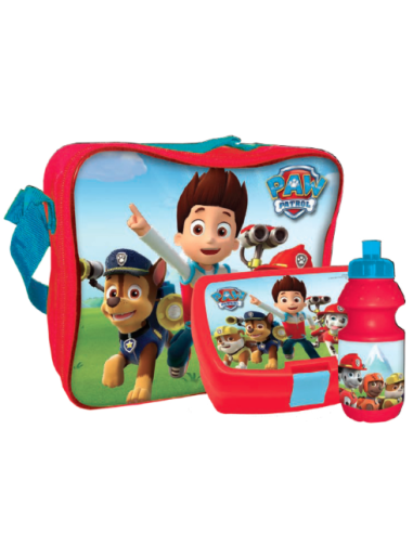 Sac Isotherme Paw Patrol avec boîte à goûter et gourde assorties