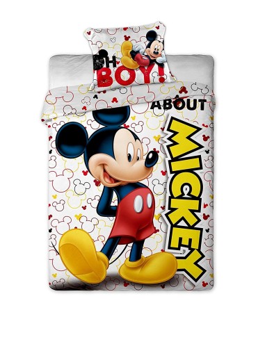 Housse de couette Mickey avec Taie d'oreiller
