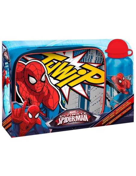 Set Spiderman sac déjeuner thermique et gourde