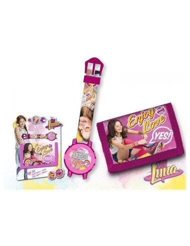 Set portefeuille + montre digitale Soy Luna