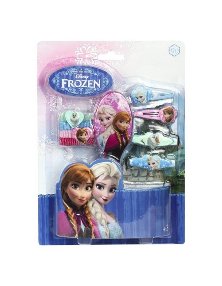Coffret d'accessoires pour cheveux avec brosse - La Reine des Neiges