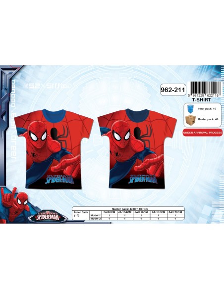 t-shirt manches courtes Spiderman