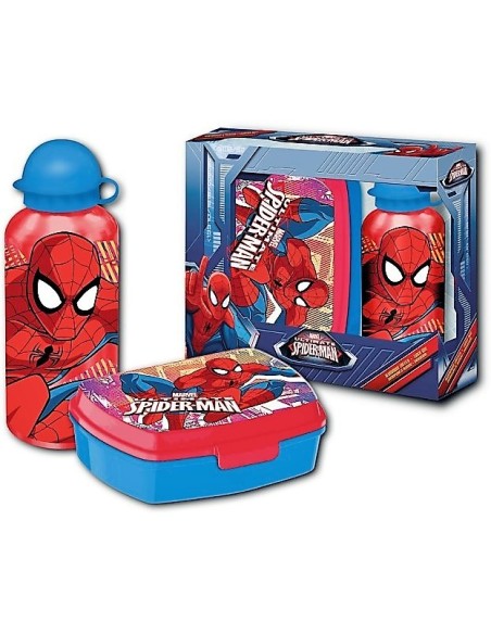 Boîte à goûter PVC + Gourde Spider-man