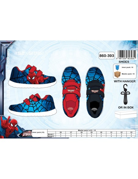 Basket Basse avec boite Spiderman