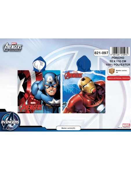 Poncho Microfibre Avengers