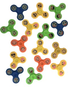 Hand spinner smiley fluo et la toupie Fluo dans le noir