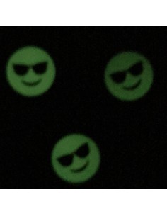 Hand spinner smiley fluo et la toupie Fluo dans le noir 2