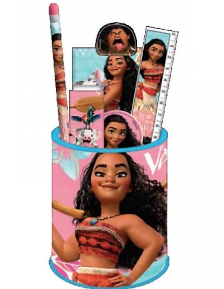Pot à crayon avec fournitures Vaiana  Disney