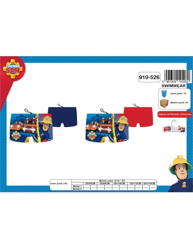 Boxer de bain Sam Le Pompier -New discount.com