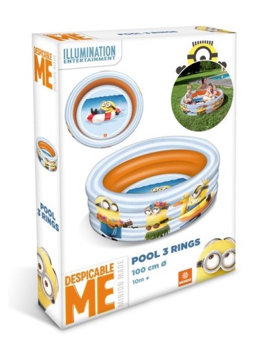 Schwimmbad 3 MONDO Minions Rollen Durchmesser: 100 cm - New discoun...