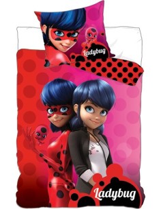 Housse de couette Miraculous avec Taie d'oreiller - New discount.com