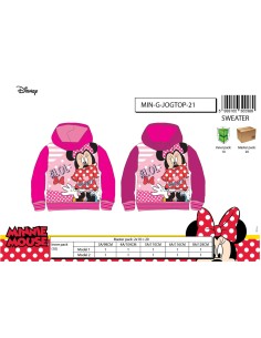 Sweat Minnie à capuche  avec 2 poches