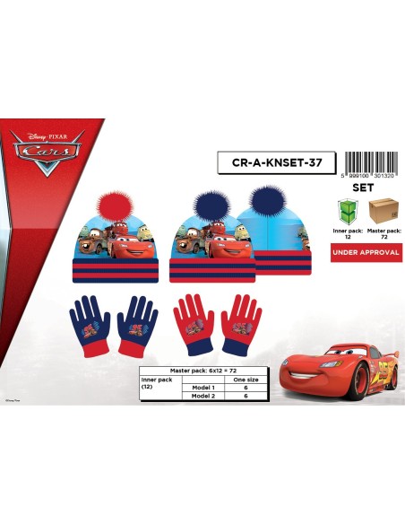 Set 2 pezzi cappello + guanti Cars Disney - New discount.com