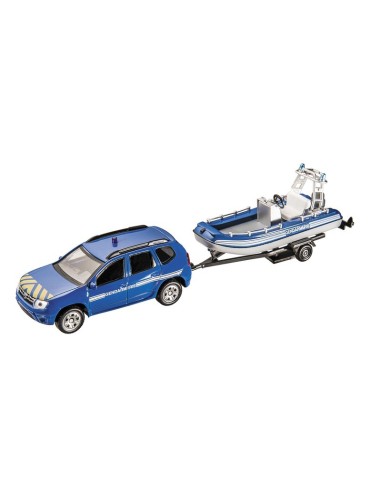 VOITURE MINIATURE - DACIA+ BATEAU SÉCURITÉ FRANCE - ECHELLE 1/ 43