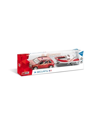 VOITURE MINIATURE - DACIA+ BATEAU SÉCURITÉ FRANCE - ECHELLE 1/ 43