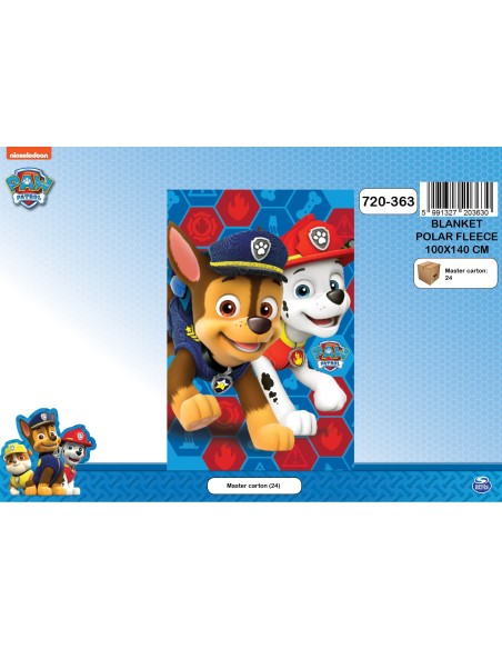 Plaid polaire Paw Patrol - 720-363 - New discount.com