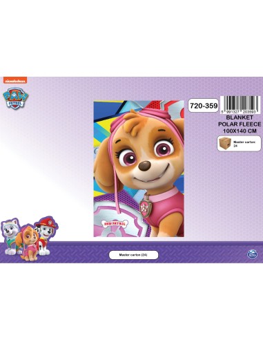 Plaid polaire Paw Patrol Fille - New discount.com