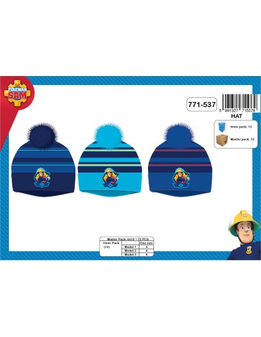 Bonnet à Pompon Sam Le Pompier - New discount.com