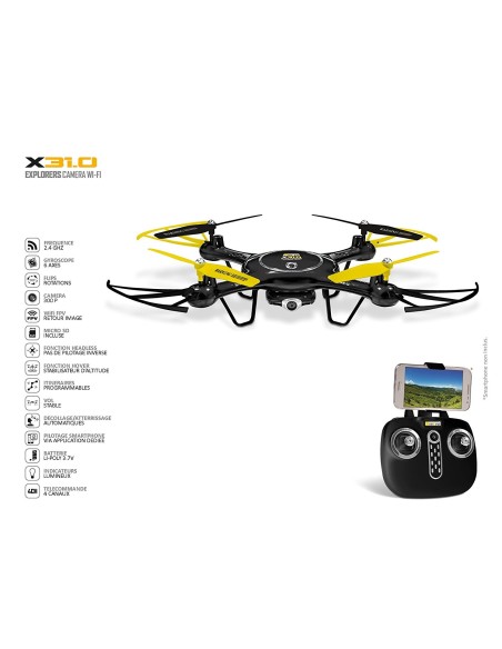 ULTRADRONE X31.0 EXPLORERS CAMERA WI-FI MONDO