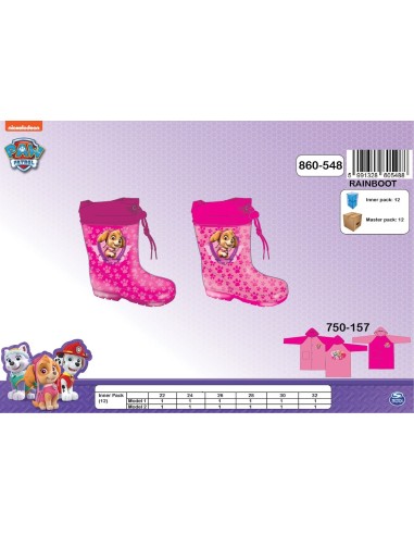 Bottes de Pluie Pat Patrouille  Fille - New discount.com