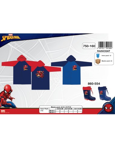 Imperméable Spiderman Marvel