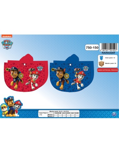 Pat Patrol impermeable -New discount.com