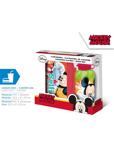 Boîte à goûter PVC + Gourde Mickey Disney