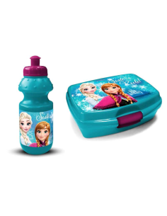 Boîte lunch Frozen et une gourde de 350 ml. La reine des neiges - N...