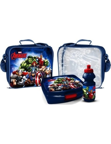 Avengers Thermal Lunchpaket mit Brotdose und Wasserflasche Avengers...