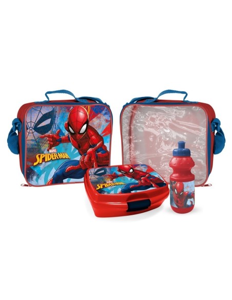 Borsa termica Spider-Man con scatola per il pranzo e zucca La Spide...