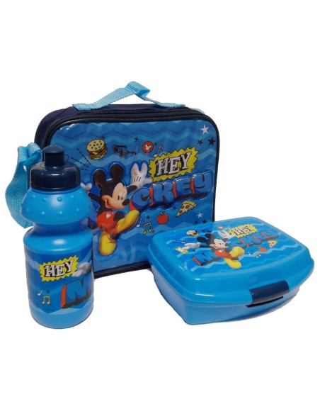 Sac isotherme Mickey avec boîte à goûter et gourde La Mickey - New ...