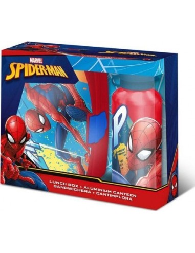 Boîte à goûter PVC + Gourde Spider-man - New discount.com