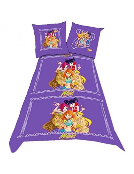 Set CUBRE DUVET CLUB WINX -140x200cm y almohada WINX CLUB -New disc...